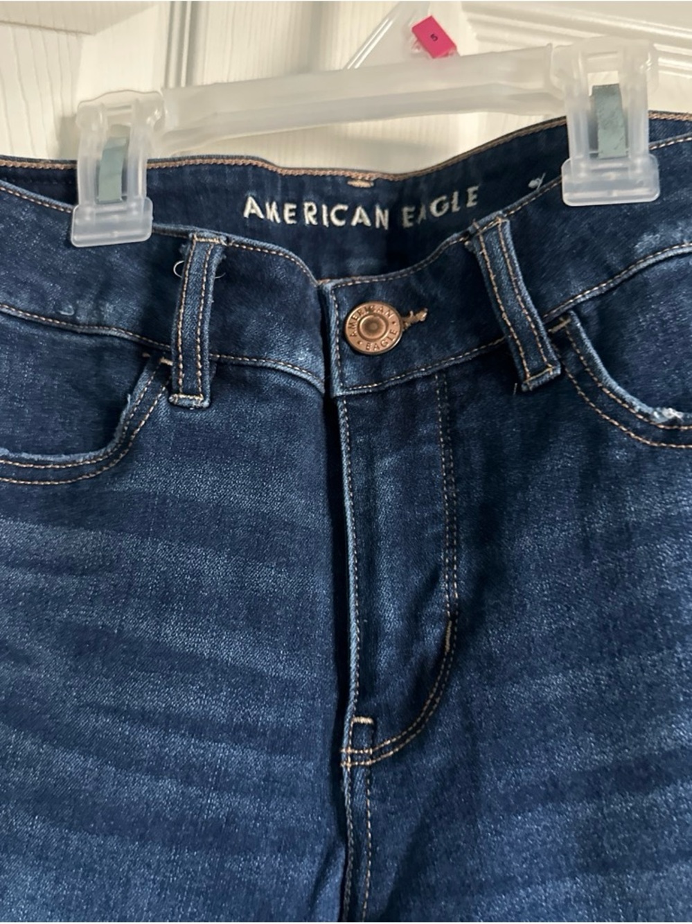 American Eagle Outfitters Women’s Dark Indigo High-Rise Jeans